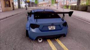 Toyota GT86 for GTA San Andreas - rear view