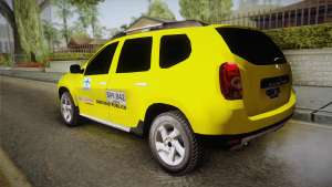 Renault Duster Taxi for GTA San Andreas - rear view