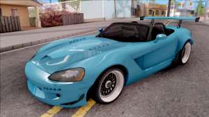 Dodge Viper SRT-10 Widebody 2003 for GTA San Andreas - front view