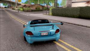 Dodge Viper SRT-10 Widebody 2003 or GTA San Andreas - rear view