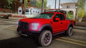 Ford F-150 Raptor 2017 for GTA San Andreas - front view