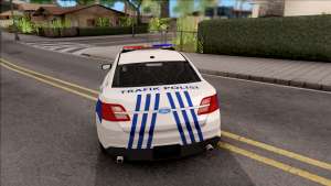Ford Taurus Turkish Traffic Police for GTA San Andreas - rear view