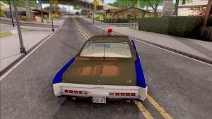 Plymouth Fury 1972 Housing Authority Police r GTA San Andreas - rear view