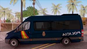 Mercedes-Benz Sprinter Spanish Police for GTA San Andreas - side view
