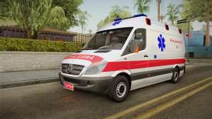 Mercedes-Benz Sprinter Iranian Ambulance for GTA San Andreas - front view