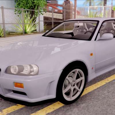 Nissan Skyline GT-R R34 Vspec Stock for GTA San Andreas - front view