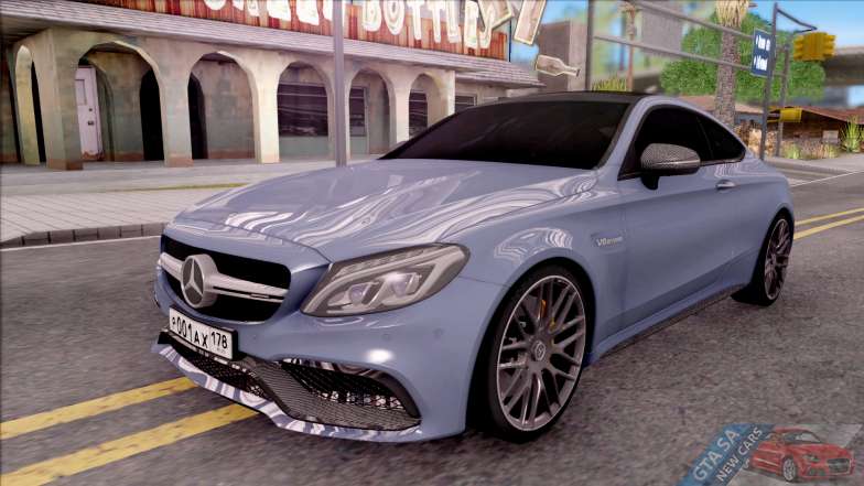 Mercedes-Benz C63S AMG Coupe 2016 v2 for GTA San Andreas - front view