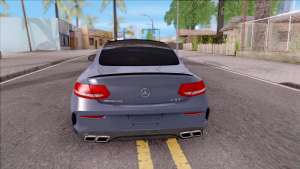 Mercedes-Benz C63S AMG Coupe 2016 v2 for GTA San Andreas - rear view