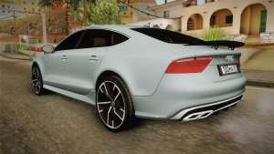 Audi RS7 for GTA San Andreas - rear view