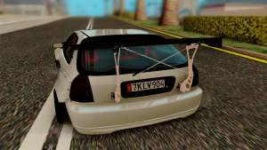 Honda Civic 98 Hatch Rocket Bunny for GTA San Andreas - rear view