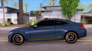 Mercedes-Benz C63S AMG Coupe 2016 v3 for GTA San Andreas - side view