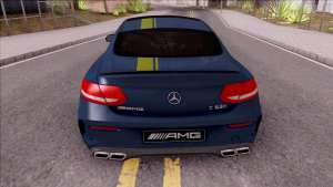 Mercedes-Benz C63S AMG Coupe 2016 v3 for GTA San Andreas - rear view