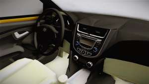 Hyundai Accent 2011 for GTA San Andreas - interior