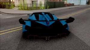 Lamborghini Veneno Roadster v.1 for GTA San Andreas - rear view