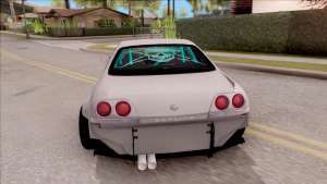 Nissan Skyline R33 Rocket Bunny v2 for GTA San Andreas - rear view