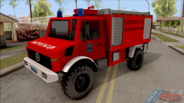 Mercedes-Benz Unimog Vatrogasna Kamion for GTA San Andreas - front view
