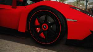 Lamborgini Veneno Roadster 2014 IVF v2 for GTA San Andreas - wheels