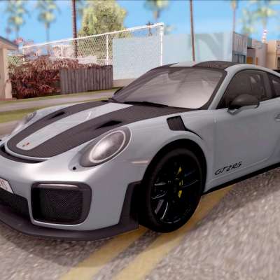 Porsche 911 GT2 RS Weissach Package EU Plate for GTA San Andreas - front view