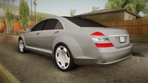 Mercedes-Benz S500 2013 for GTA San Andreas - rear view