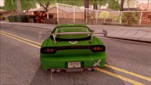 Mazda RX-7 NFS Undercover Vinyl for GTA San Andreas - rear view