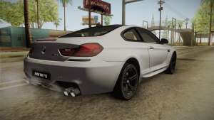BMW M6 Coupe (F13) for GTA San Andreas - rear view