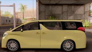 Toyota Alphard 2.5 G 2015 for GTA San Andreas - side view