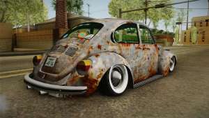 Volkswagen Beetle Rusty for GTA San Andreas - rear view