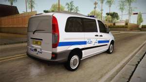 Mercedes-Benz Vito Algerian Police for GTA San Andreas - rear view