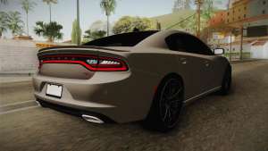 Dodge Charger Hellcat for GTA San Andreas - rear view