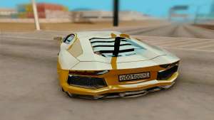 Lamborghini Aventador for GTA San Andreas - rear view