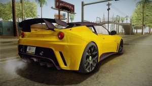 Lotus Evora GTE for GTA San Andreas - rear view