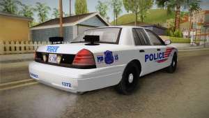 Ford Crown Victoria Police v2 for GTA San Andreas - rear view