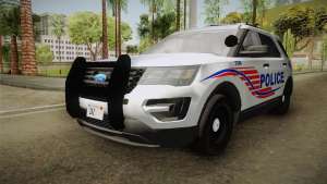 Ford Explorer 2016 Police for GTA San Andreas - front view